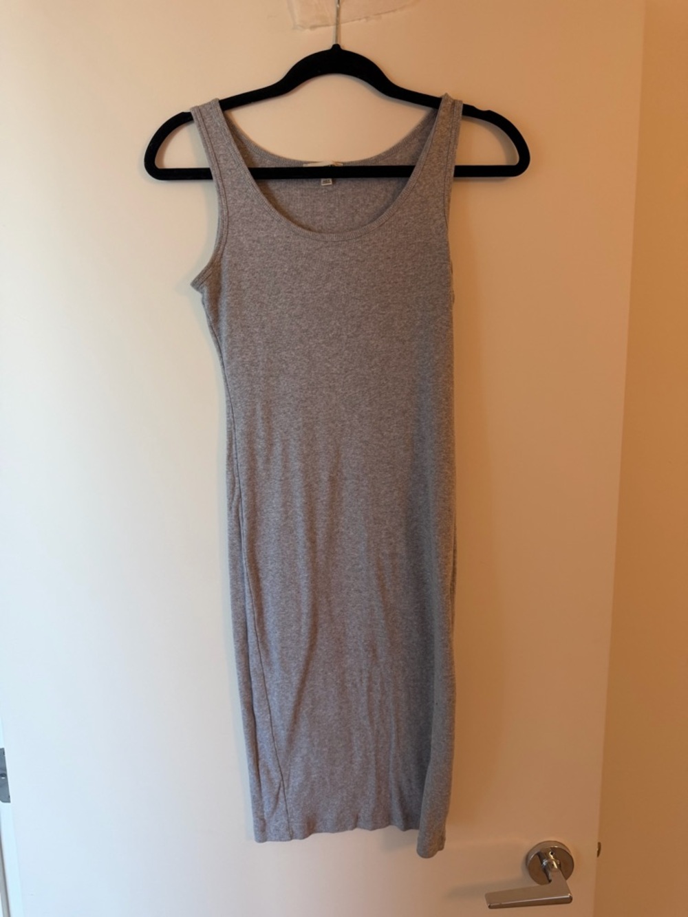 Zenana Outfitters Heather Gray Sleeveless Midi Tank Dress